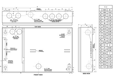 VLP-002吸氣(qì)式感煙火災探測(cè)器安裝盒