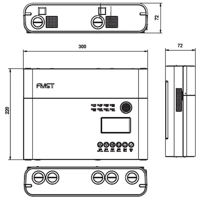 FMST-FXV-44C吸氣(qì)式感煙火災探測(cè)器尺寸圖