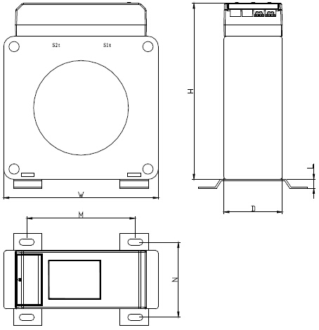 DH-GSTN5300/7探測(cè)器傳(chuán)感器外形示意圖