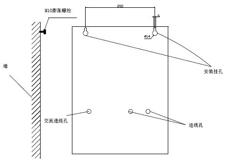 GST-DY-JA2200家用火災報警控制器專用電源箱採用壁挂式安裝